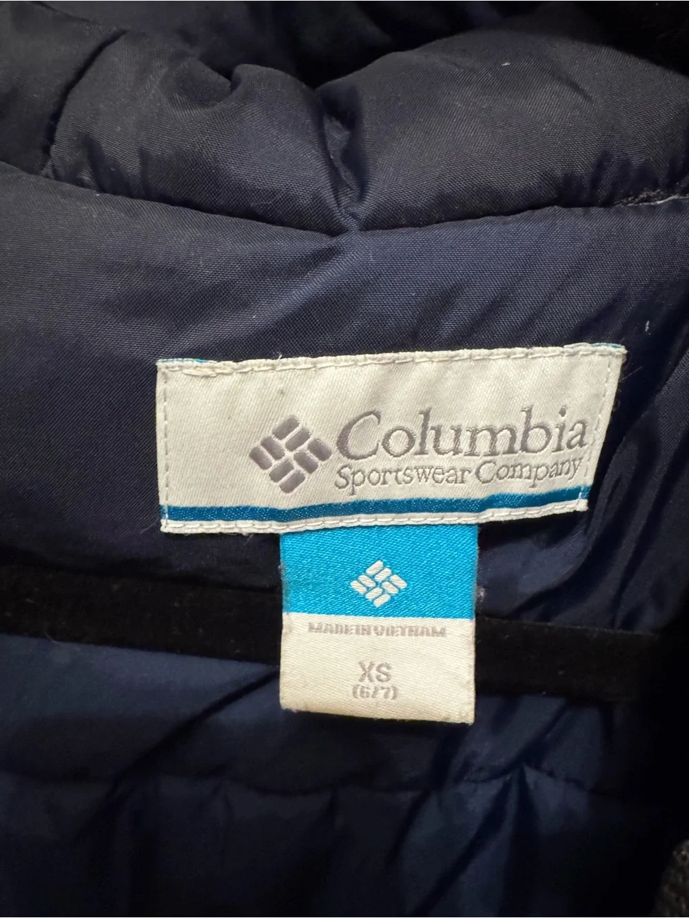 Columbia Navy Blue Kids Puffer Jacket with Hood